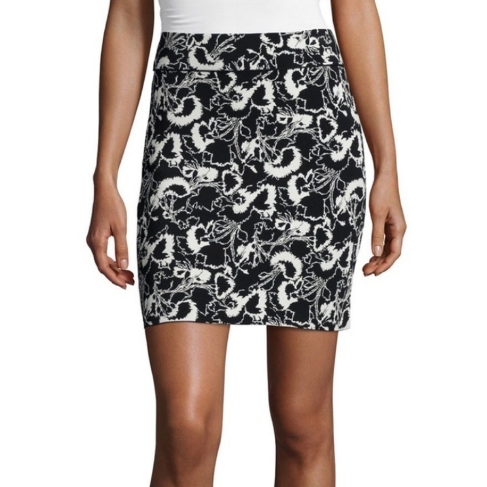 NWT Rag & Bone Liberty Skirt In Black/Cream Combo Size Small